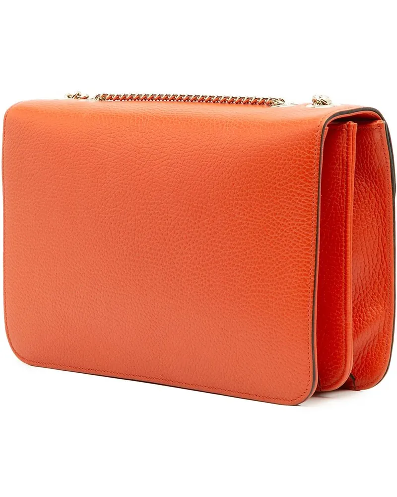 Gucci Hobo Bags Medium Dollar Calfskin Interlocking G Crossbody orange Orange