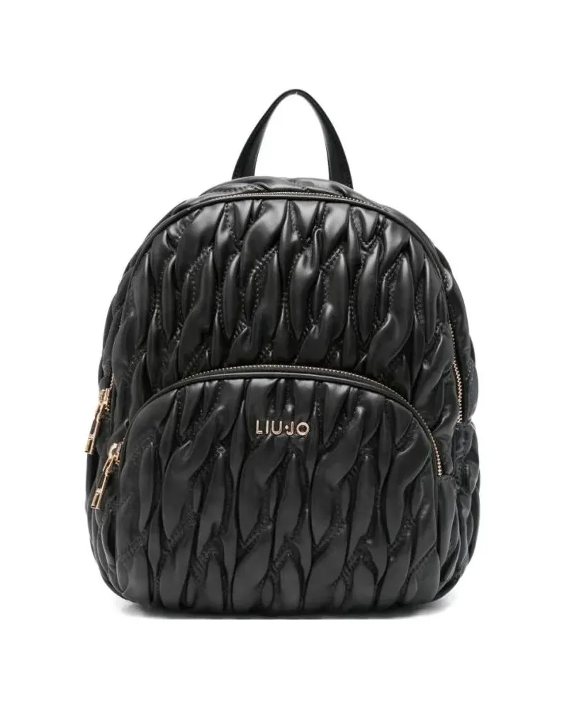 Liu Jo Rucksäcke Quilted Bucket Bag With Adjustable Straps schwarz Schwarz
