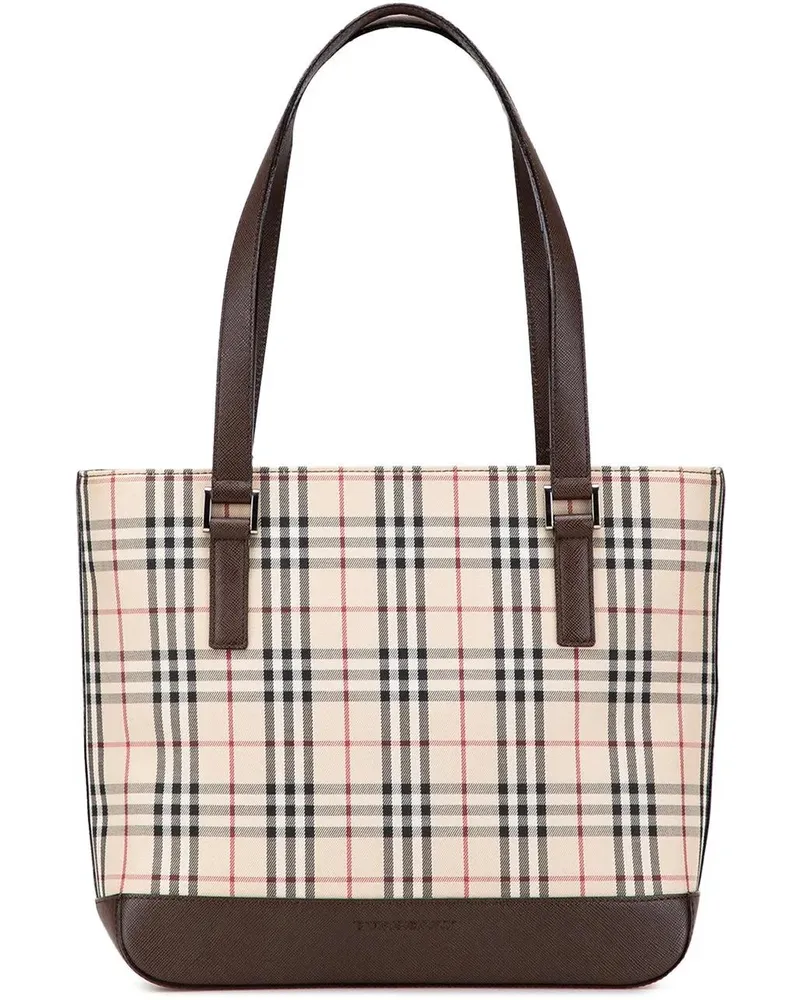Burberry Shopper House Check Canvas Tote braun Braun
