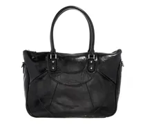 Shopper Esther Lack Distressed Satchel Bag M schwarz
