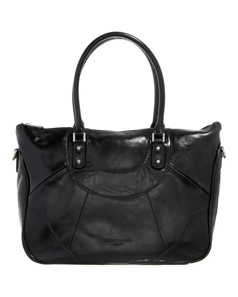 Liebeskind Shopper Esther Lack Distressed Satchel Bag M schwarz Schwarz