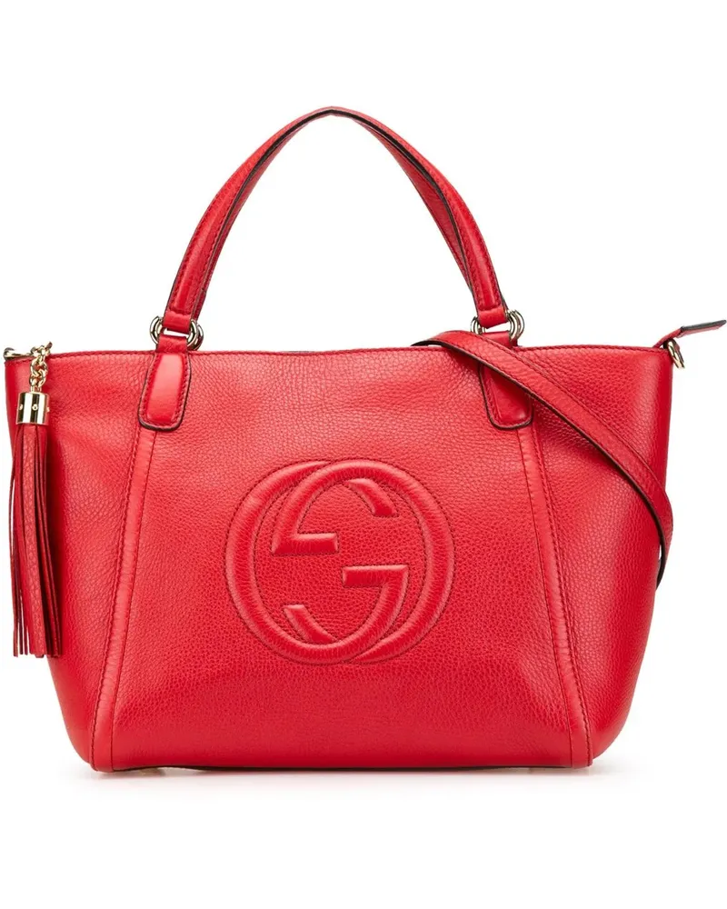 Gucci Hobo Bags Small Leather Soho Cellarius Satchel rot Rot