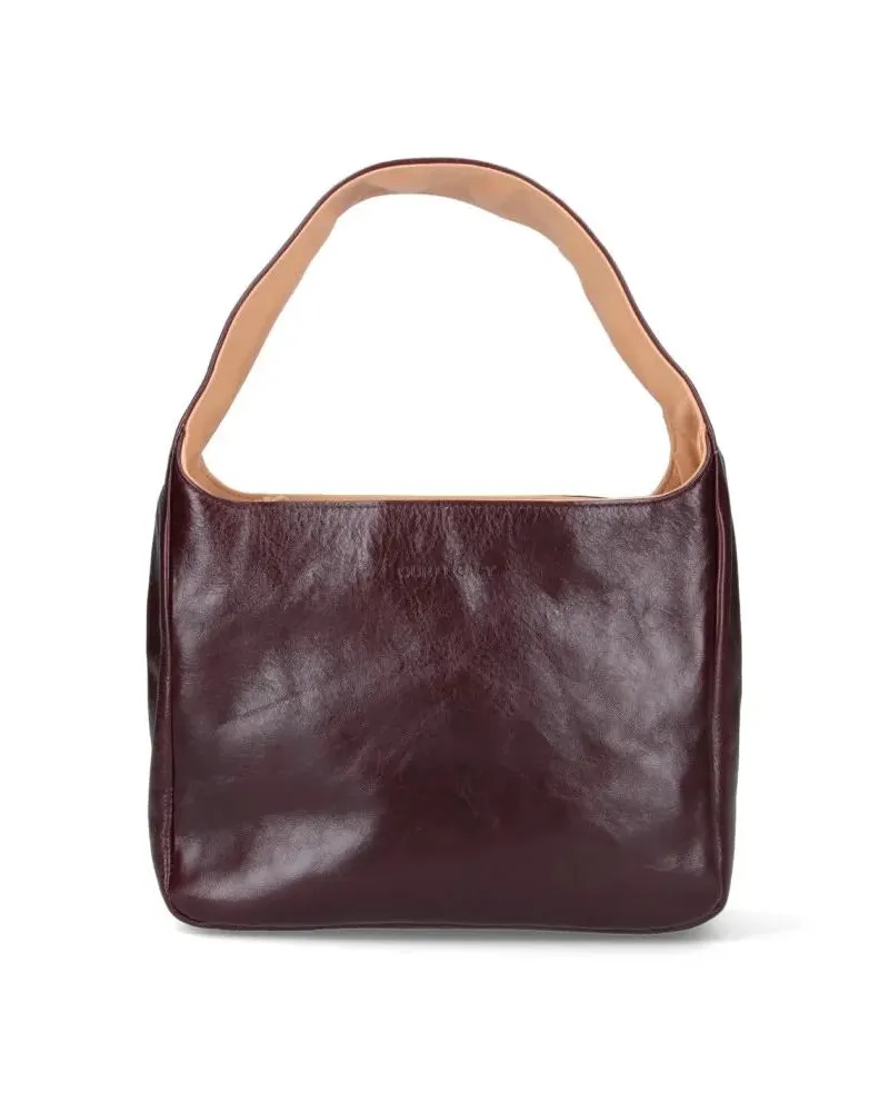 Our Legacy Hobo Bags Large "Brick" Shoulder Bag – Bordeaux rot Rot
