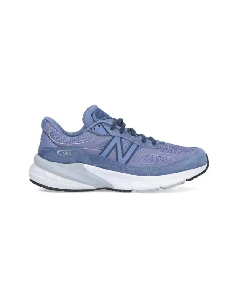 New Balance Low-Top Sneaker 990V6 Sneakers In Purple Suede And Mesh blau Blau