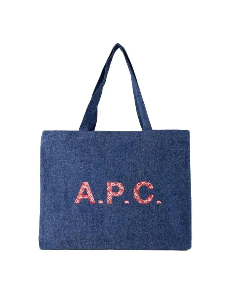 A.P.C. Shopper & Totes Diane Shopper Bag - Cotton - Blue Denim blau Blau