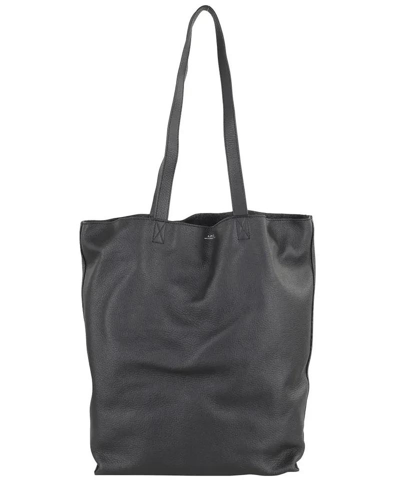 A.P.C. Shopper & Totes Maiko Cabas Tote Bag With Engraved Logo schwarz Schwarz