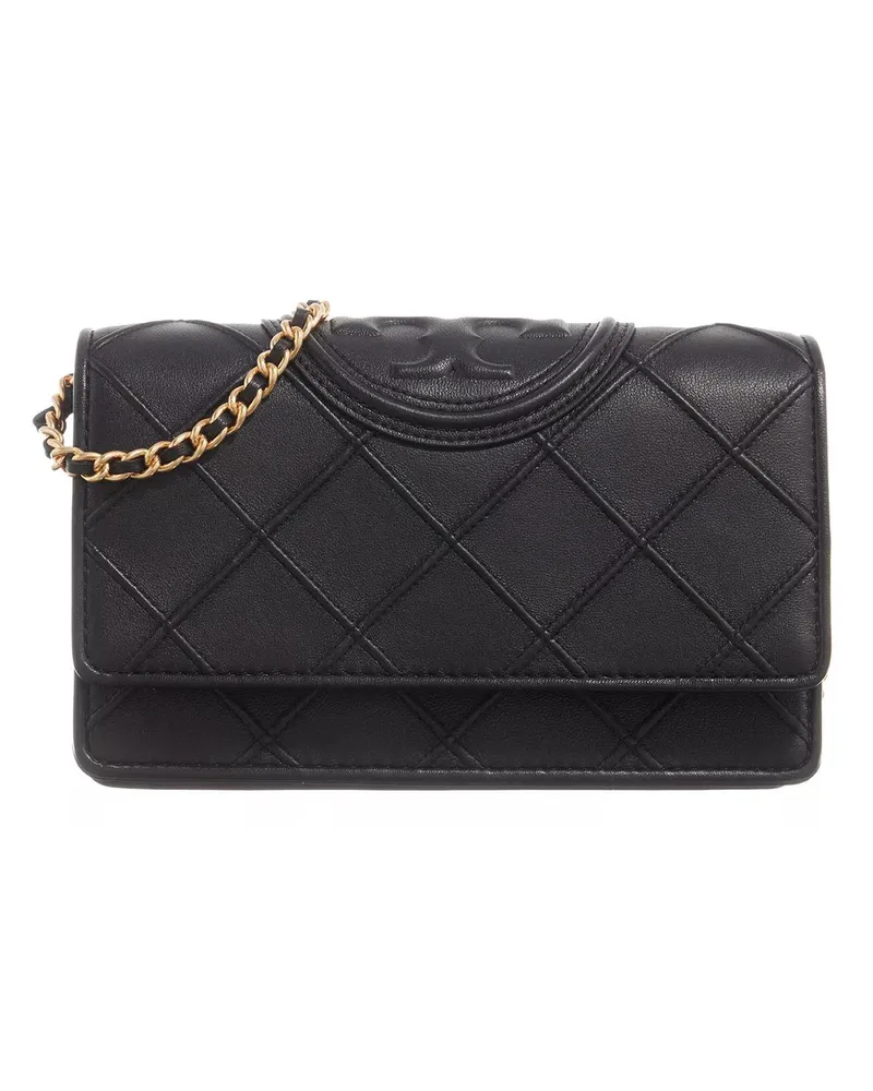 Tory Burch Portemonnaie Fleming Soft Chain Wallet schwarz Schwarz