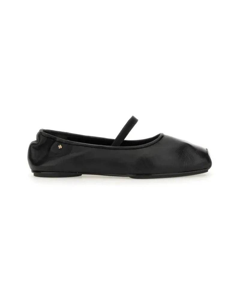 Tory Burch Runway" Ballerina schwarz Schwarz
