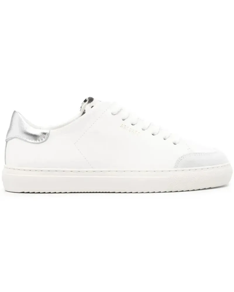 Axel Arigato Low-Top Sneaker White/Silver-Tone Clean 90 Triple Lace-Up Trainers weiß Weiß