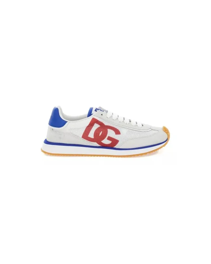 Dolce & Gabbana Low-Top Sneaker Dames Cushion Sneaker Wit/Multi bunt Bunt