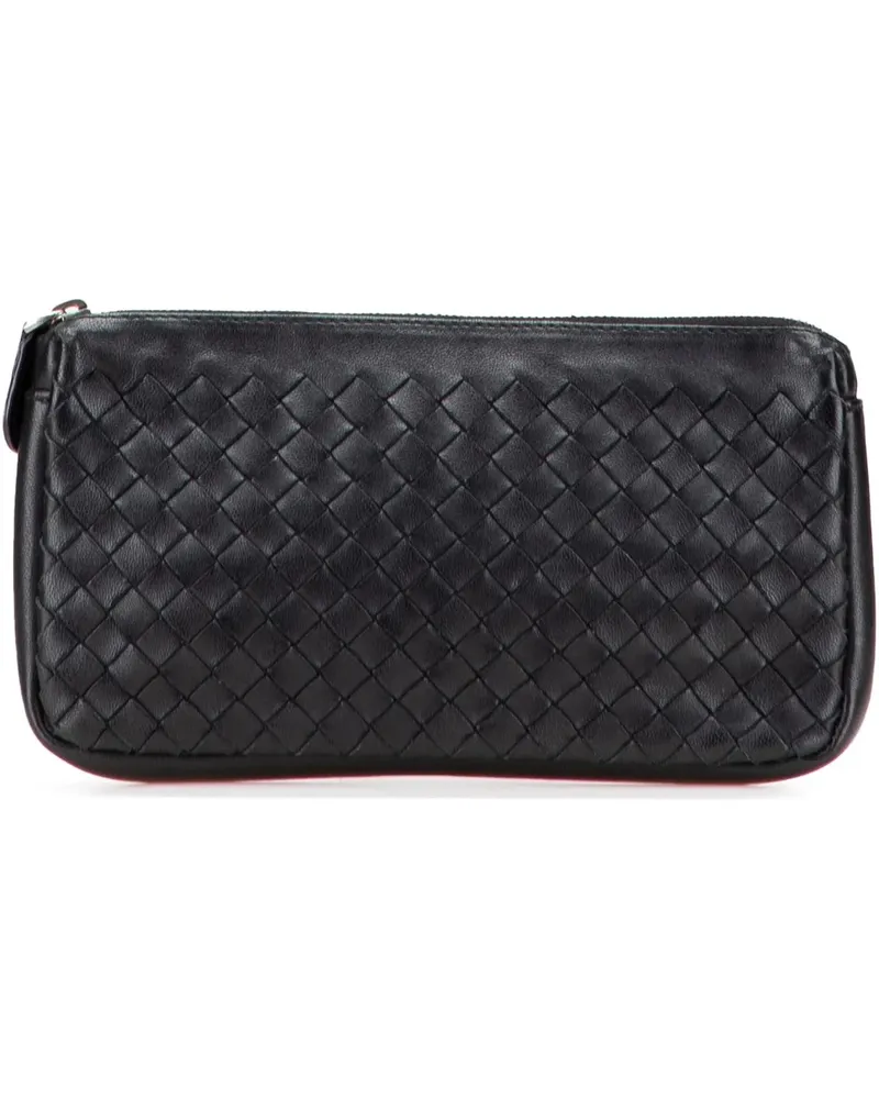 Bottega Veneta Portemonnaie Nappa Intrecciato Coin Pouch schwarz Schwarz
