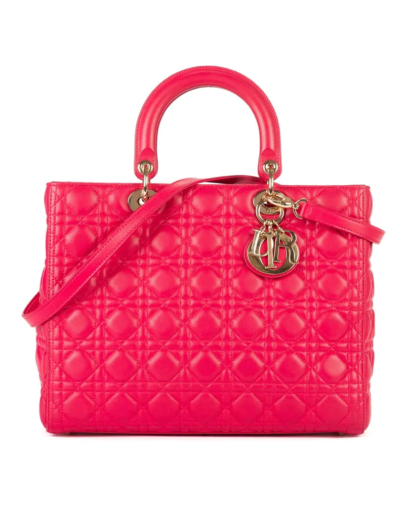 Dior Crossbody Bags Lady Dior Large pink Rosa