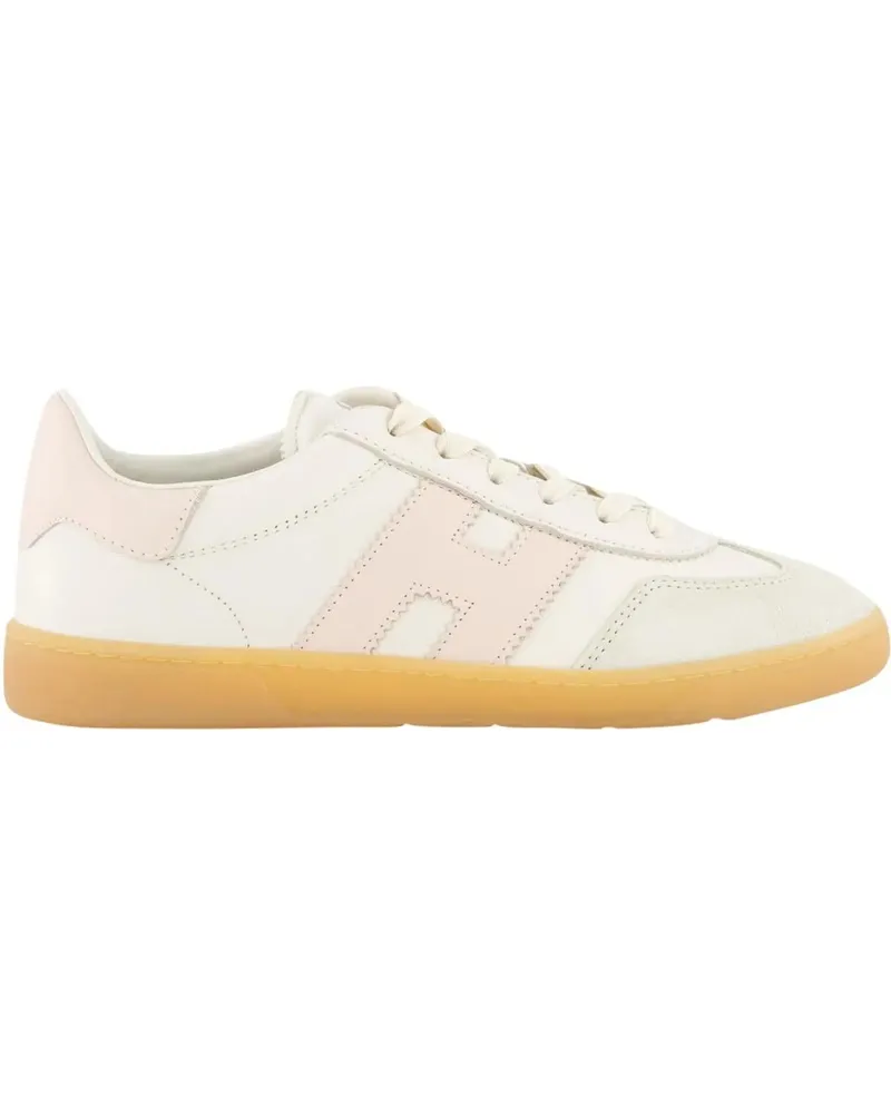 Hogan Low-Top Sneaker Dames Cool Sneaker Wit/Roze weiß Weiß