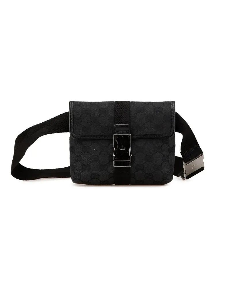 Gucci Bauchtaschen 2000-2015 GG Canvas Belt Bag schwarz Schwarz