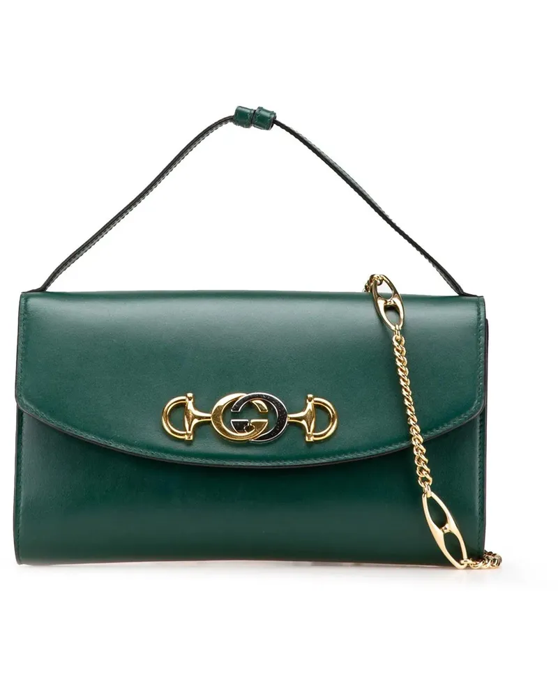 Gucci Hobo Bags Small Leather Zumi Satchel grün Grün