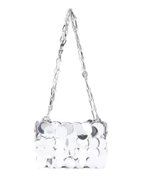 Paco Rabanne Shopper Sparkle Nano Silver Polyester Pochette 