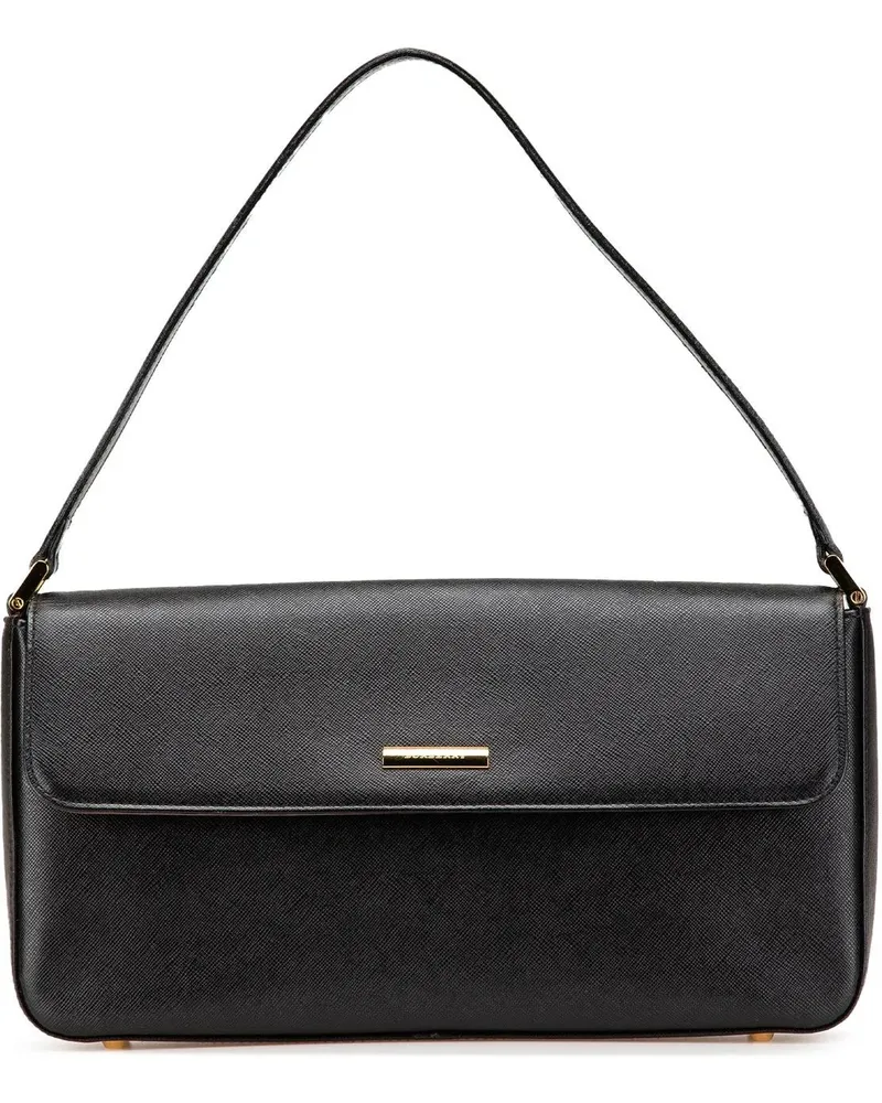 Burberry Hobo Bags 2000-2017 Leather Shoulder Bag schwarz Schwarz
