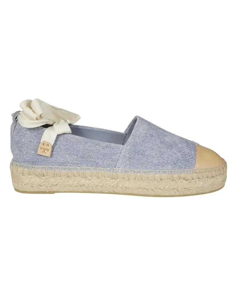 Tory Burch Cap-Toe Espadrille With Woven Jute Sole blau Blau