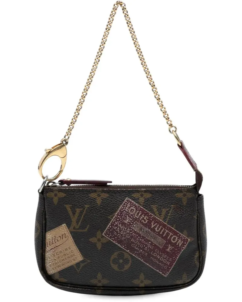Louis Vuitton Crossbody Bags Monogram Trunks & Bags Mini Pochette Accessoires braun Braun