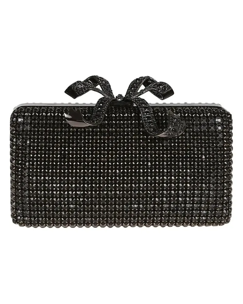 Self-Portrait Clutches Black Crystal Box Clutch schwarz Schwarz