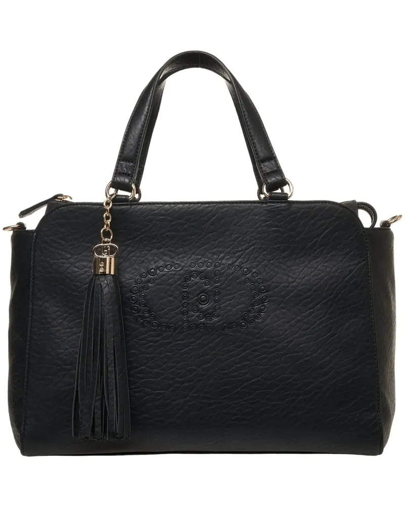 Liu Jo Crossbody Bags Bag in faux leather with logo embossing schwarz Schwarz