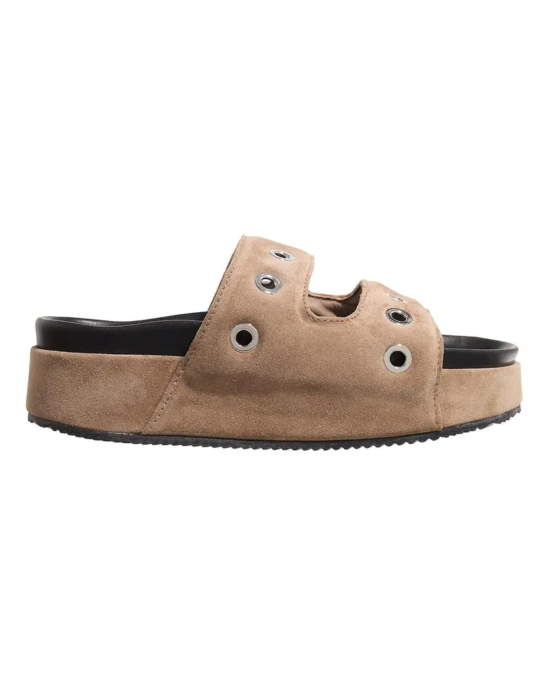 INUIKII Slipper & Pantoletten Suede Studs taupe Taupe