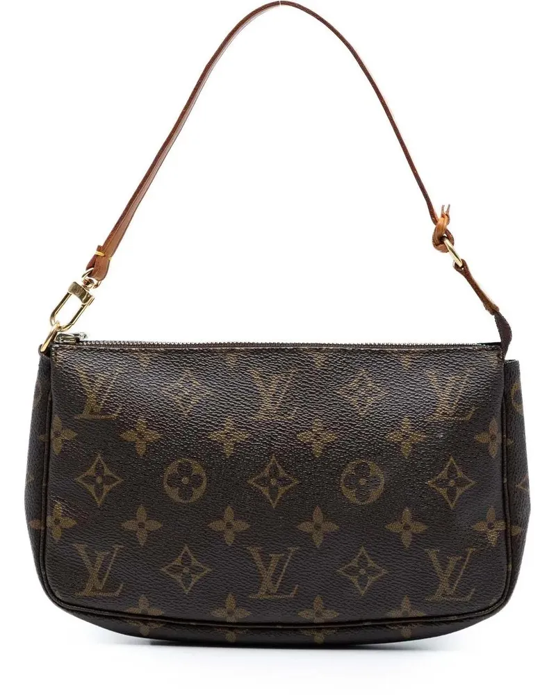 Louis Vuitton Hobo Bags Monogram Pochette Accessoires braun Braun