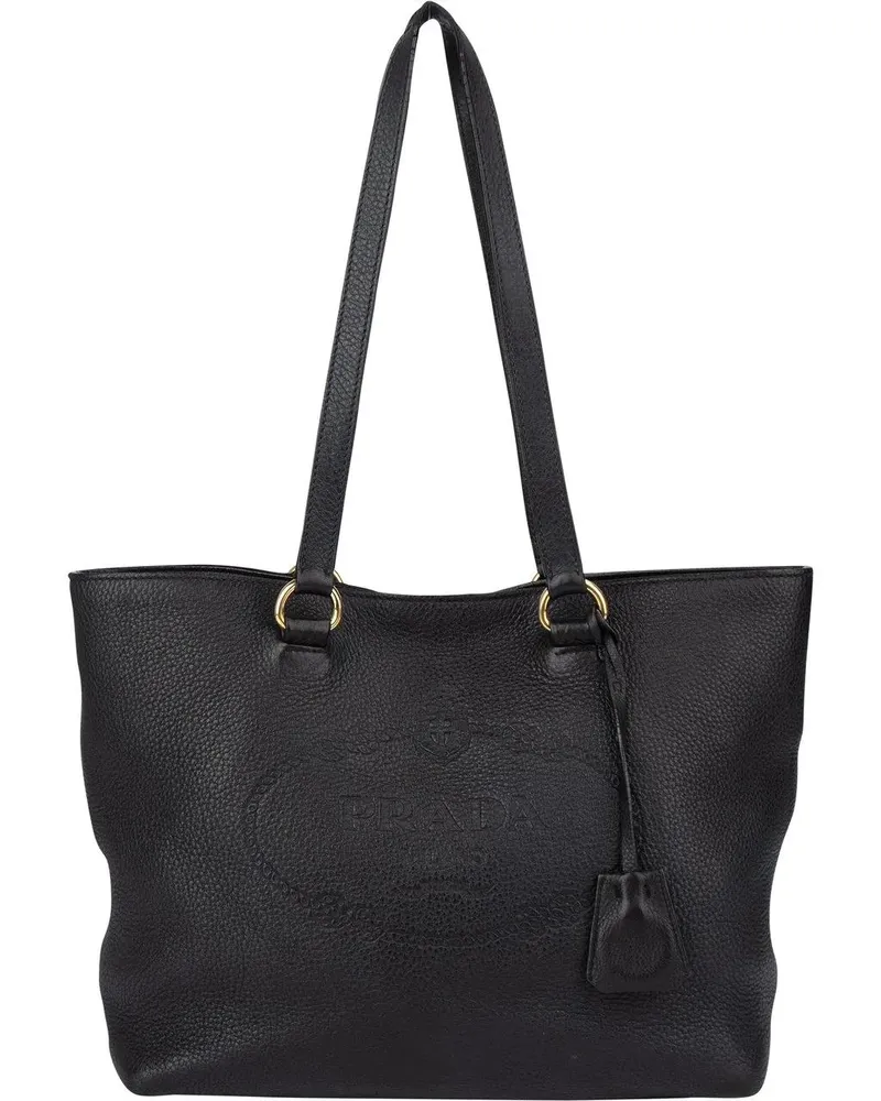 Prada Crossbody Bags  Black Premium Leather Daino Vitello Handbag bunt Bunt