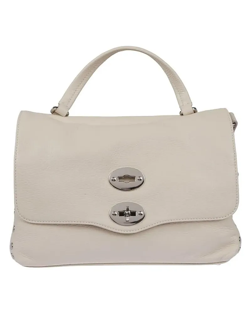 Zanellato Hobo Bags Textured Leather Handbag With Structured Silhouett beige Beige
