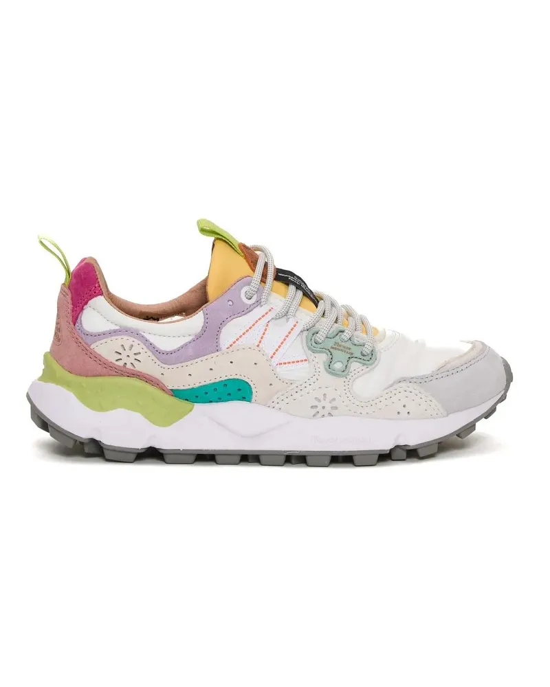 Flower MOUNTAIN Low-Top Sneaker Yamano Bianco Sneakers With Colorful Accents weiß Weiß