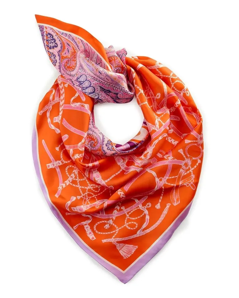 Codello Tücher & Schals Dreieckstuch aus Seide orange Orange