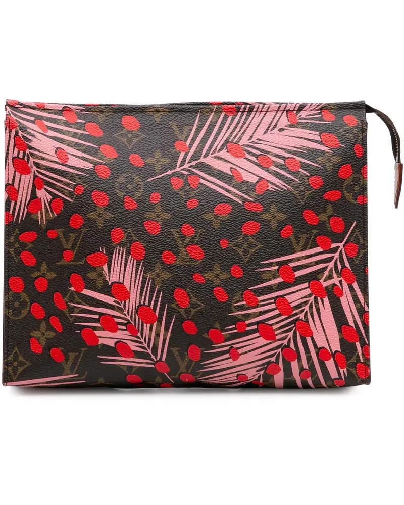 Louis Vuitton Clutches Monogram Jungle Dots Toiletry Pouch 26 braun Braun