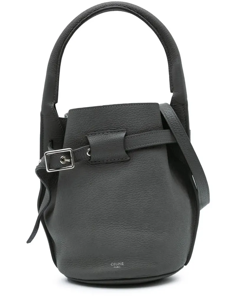 Celine Hobo Bags 2019 Nano Leather Big Bucket Bag grau Grau