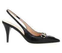 Hohe Schuhe 'Morsetto' Slingback schwarz