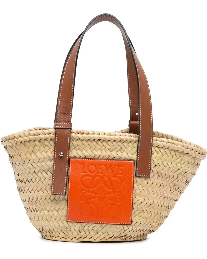 Loewe Shopper 2019 Mini Raffia Basket Tote braun Braun