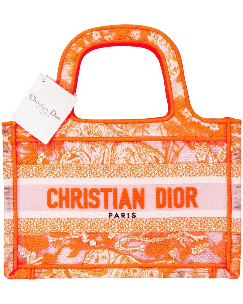 Dior Crossbody Bags  Orange Multicolor Oblique Micro Boo bunt Bunt