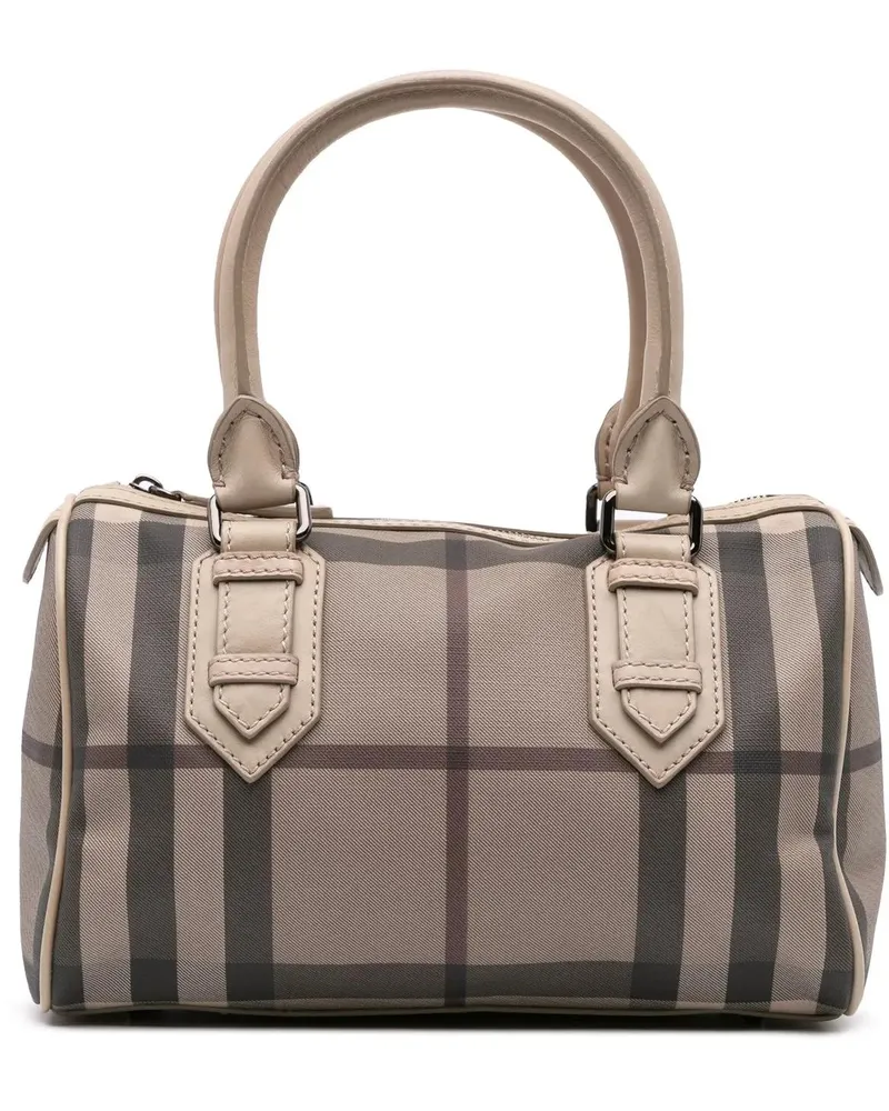 Burberry Crossbody Bags 2000-2017 Smoke Check Coated Canvas Chester Boston braun Braun