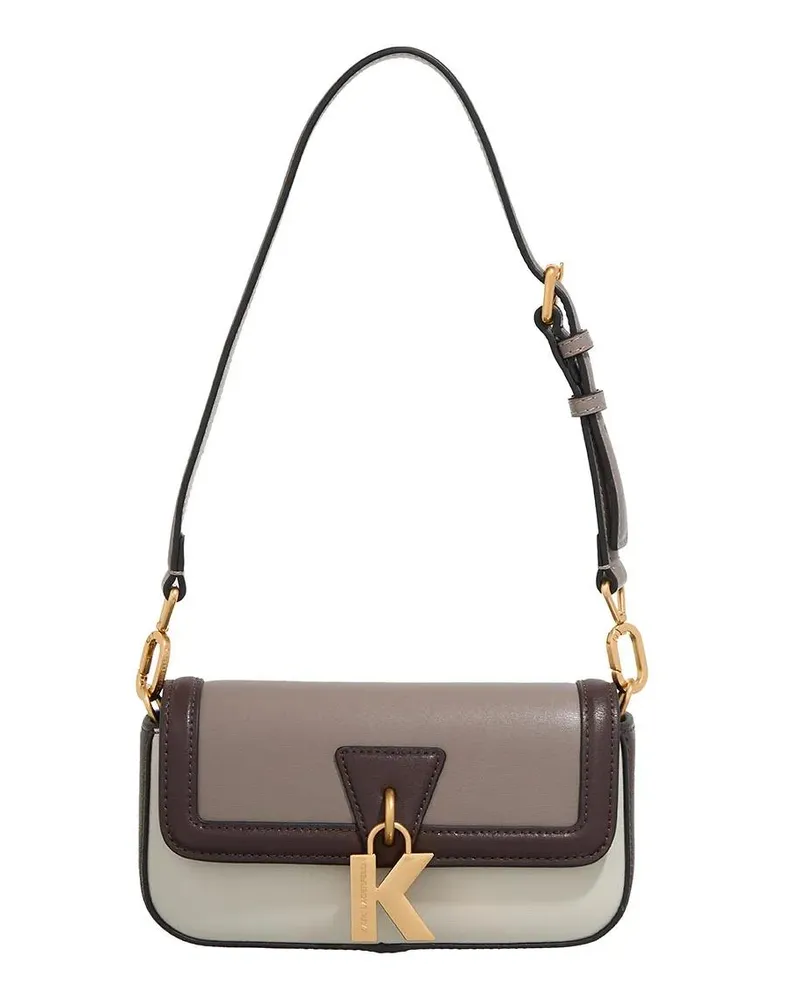 Karl Lagerfeld Crossbody Bags K/Lock Sm Shb Colorblock grau Grau