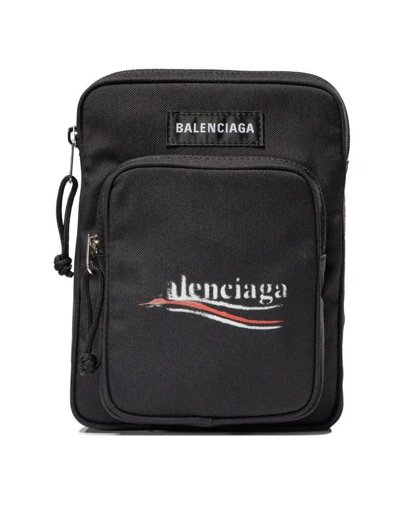 Balenciaga Hobo Bags "Explorer" Crossbody Bag schwarz Schwarz