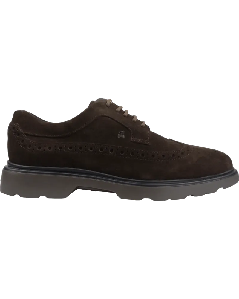 Hogan Scarpa Derby Marrone H393 braun Braun