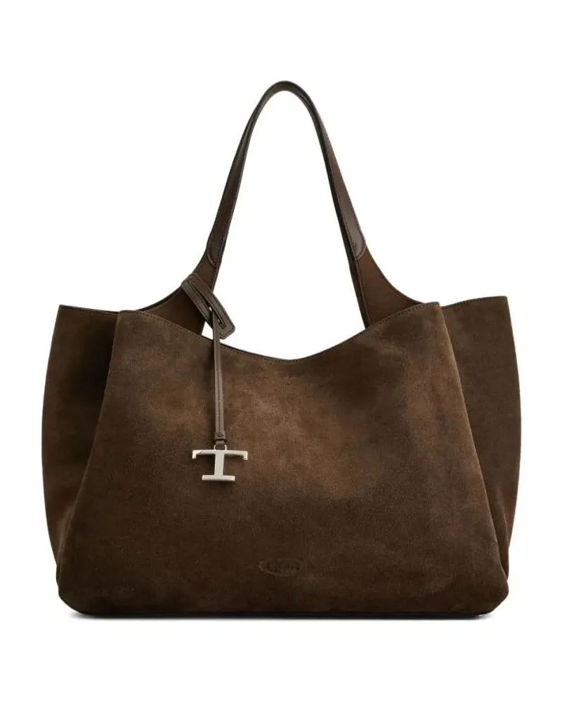 TOD'S Shopper & Totes Spacious Suede Tote Bag braun Braun