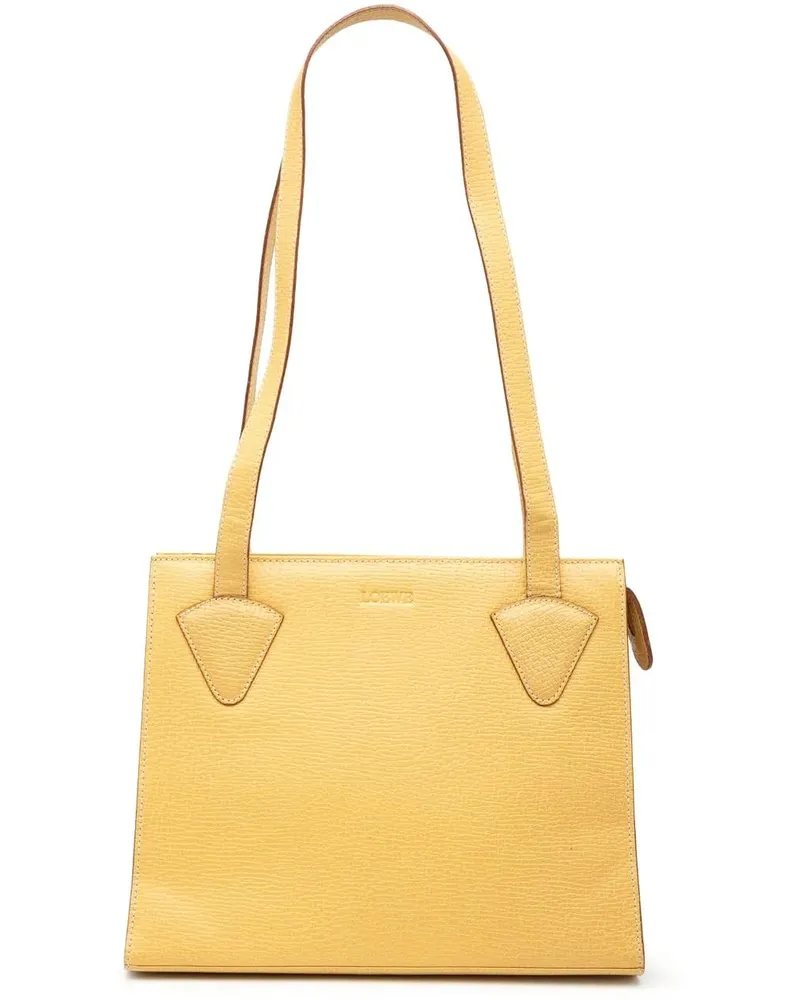 Loewe Shopper Leather Tote gelb Gelb
