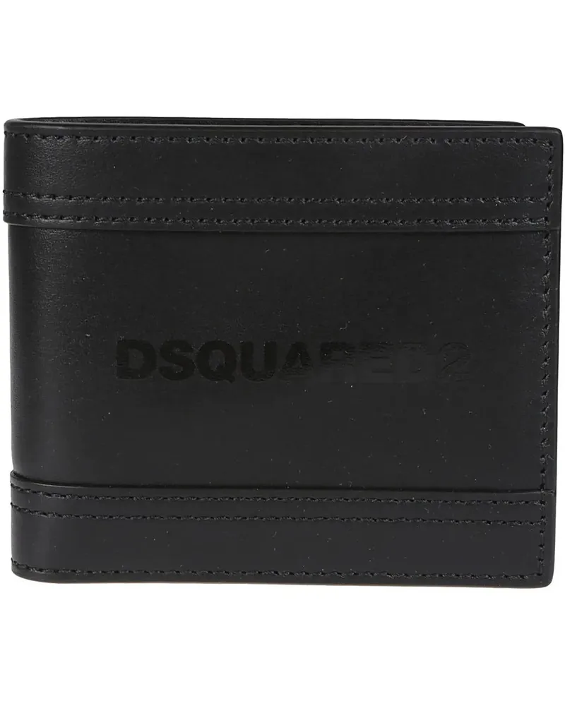 Dsquared2 Kleinleder Deep Wallet Black schwarz Schwarz