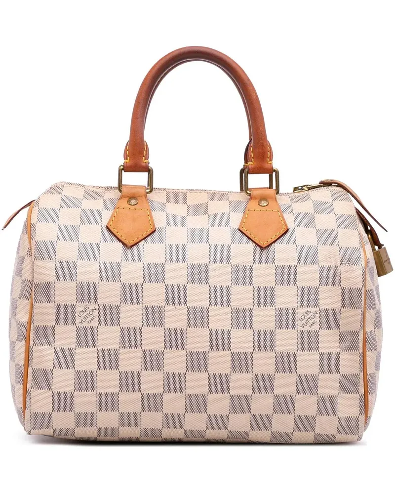 Louis Vuitton Crossbody Bags Damier Azur Speedy 25 weiß Weiß