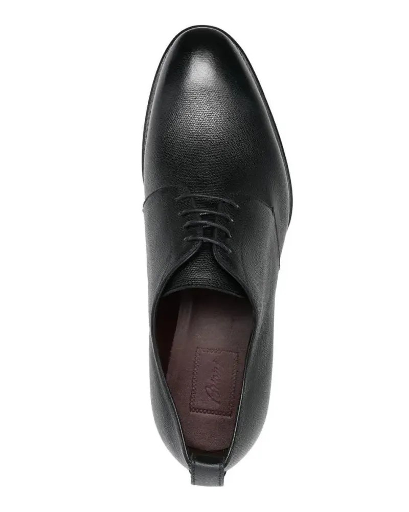 Brioni Classic Derby Shoes With Smooth Leather Finish grau Grau