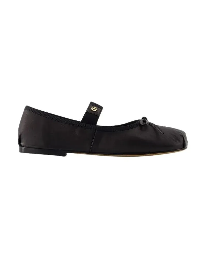 Anine Bing Loafers & Ballerinas Jolie Ballerinas - Leather - Black Schwarz