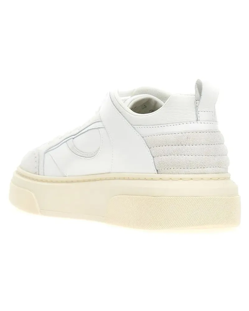 Ferragamo Low-Top Sneaker Cassina Mix' Sneakers beige Beige