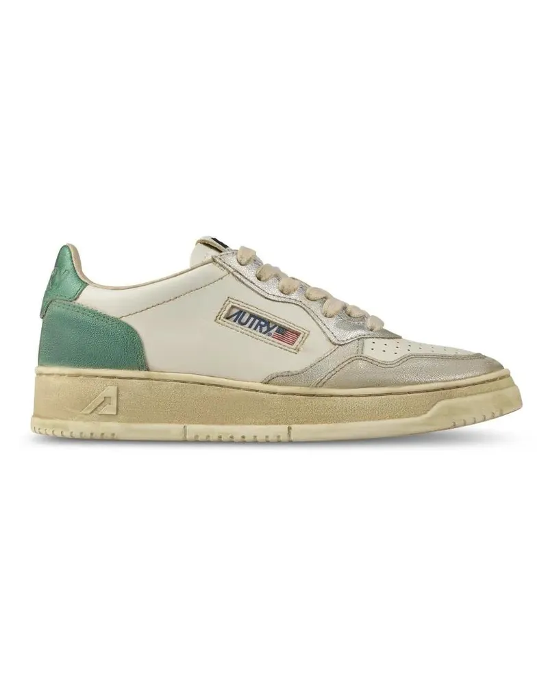 AUTRY Low-Top Sneaker Low-Top Sneakers With Metallic Accents beige Beige