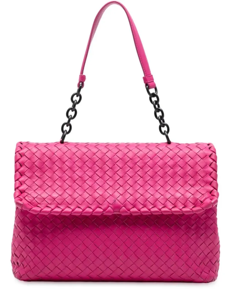 Bottega Veneta Hobo Bags Medium Nappa Intrecciato Olimpia Shoulder Bag rosa Gold