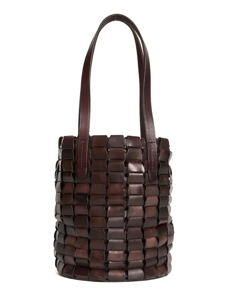 Dragon Diffusion Beuteltaschen Link Leather Bucket Bag schwarz Schwarz